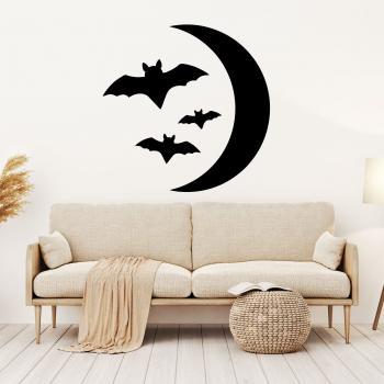 BAT AND MOON Wall Stickers