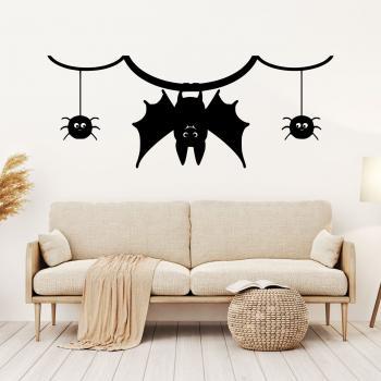 BAT AND SPIDER Wall Stickers