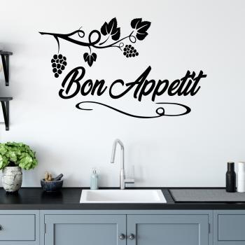 Bon Appetit Grape Wall Stickers