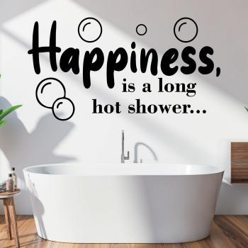 Happines Is a Long Wall Stickers