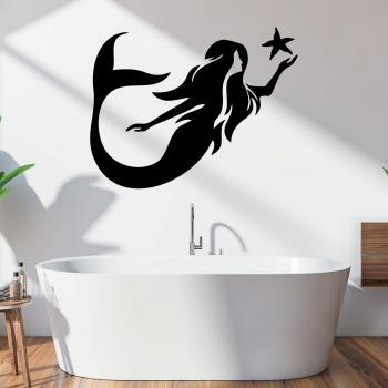 Mermaid with a starfish Wall Stickers