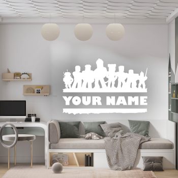 Personalised Wall Sticker Gamer Room Decals
