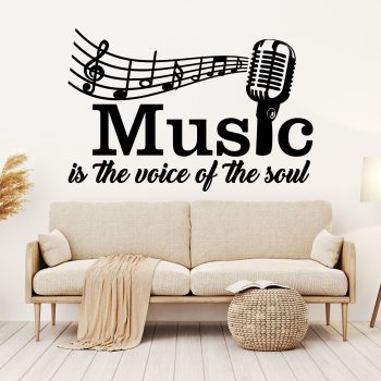 Music is the Voice of the Soul Wall Stickers