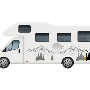Camper Sun Van Caravan Sticker