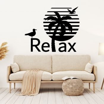 Relax Sun Palm Wall Stickers
