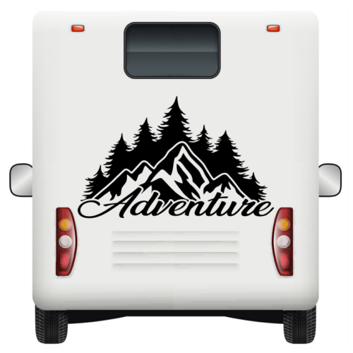 Adventure Forest Mountains Nature Car Sticker Decal - StickThat