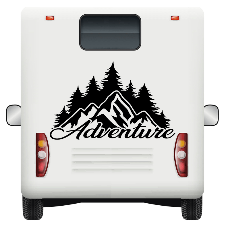 Adventure Forest Mountains Nature Wall Sticker