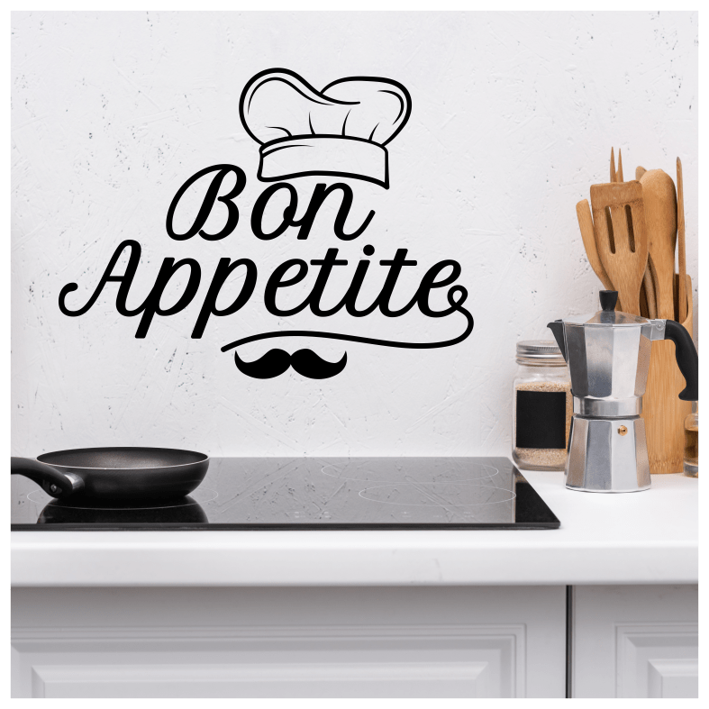 Bon Appetit Quote Wall Sticker