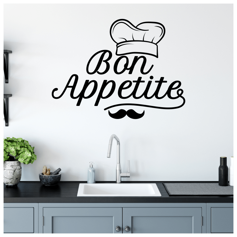 Bon Appetit Quote Wall Sticker