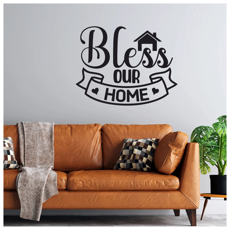 Bless our Home Quote Wall Sticker