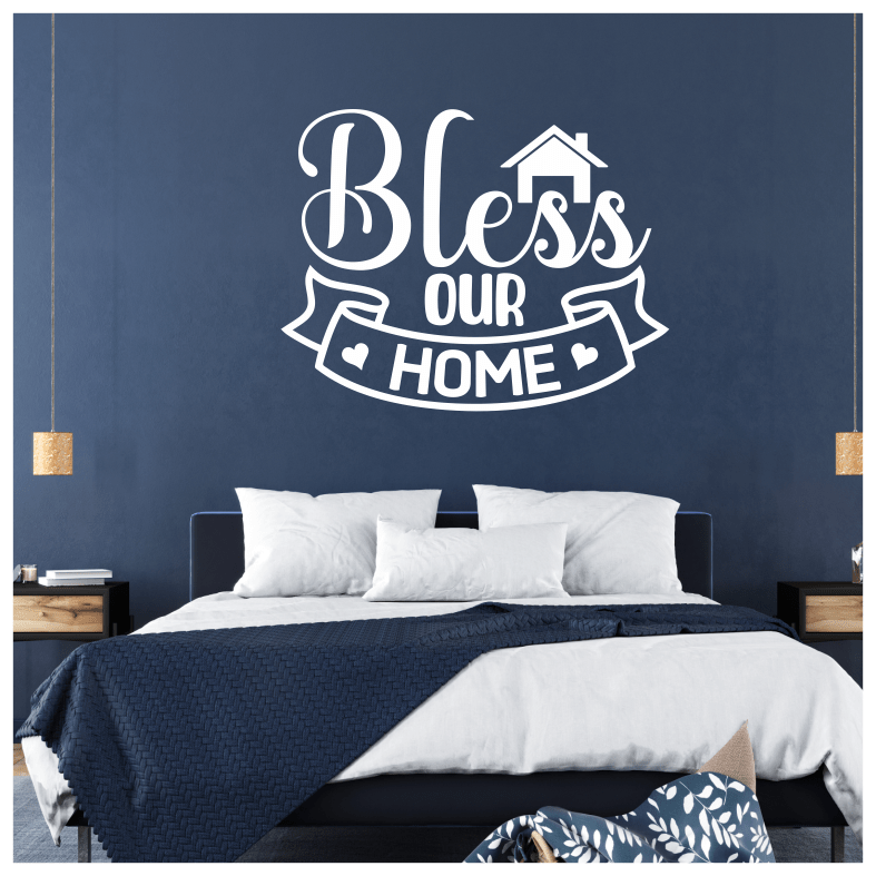 Bless our Home Quote Wall Sticker