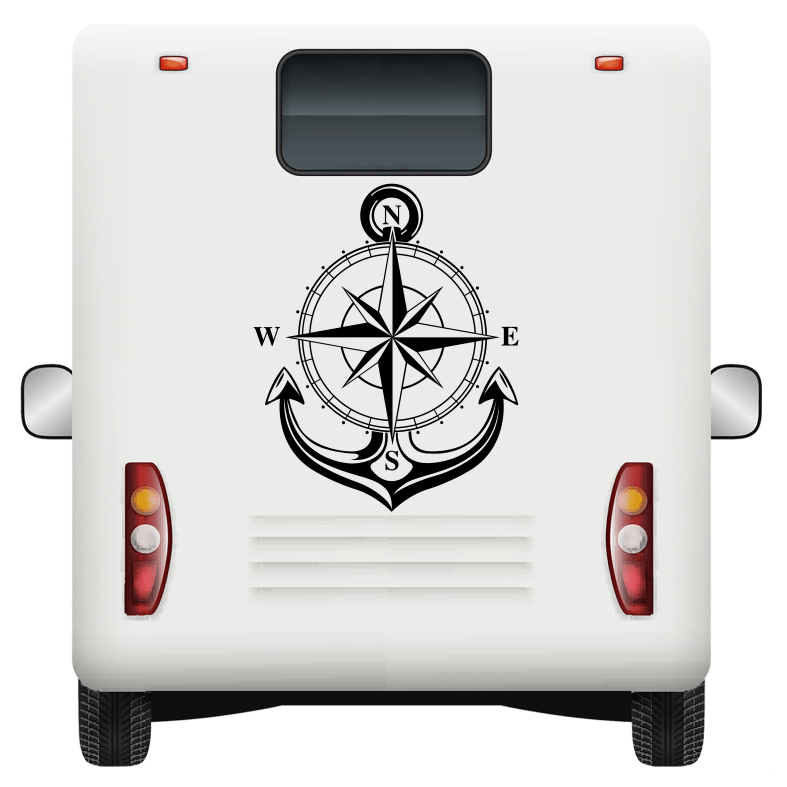 Compass Anchor Adventure Car Sticker Decal