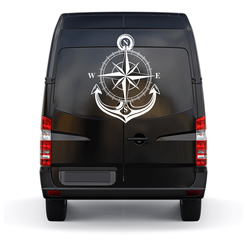 Compass Anchor Adventure Car Sticker Decal