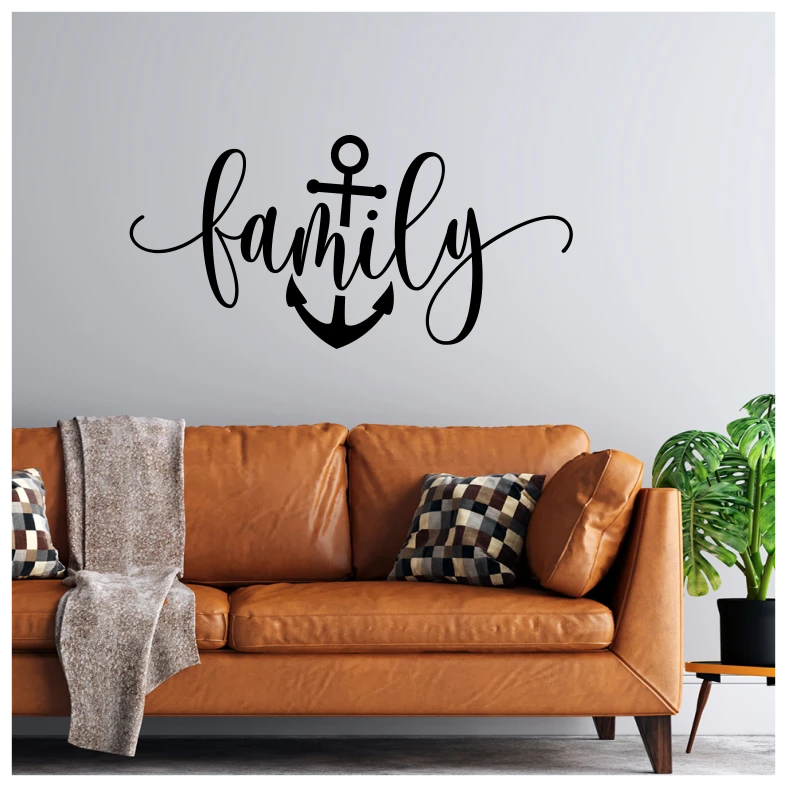 Family Anchor Quote Wall Sticker