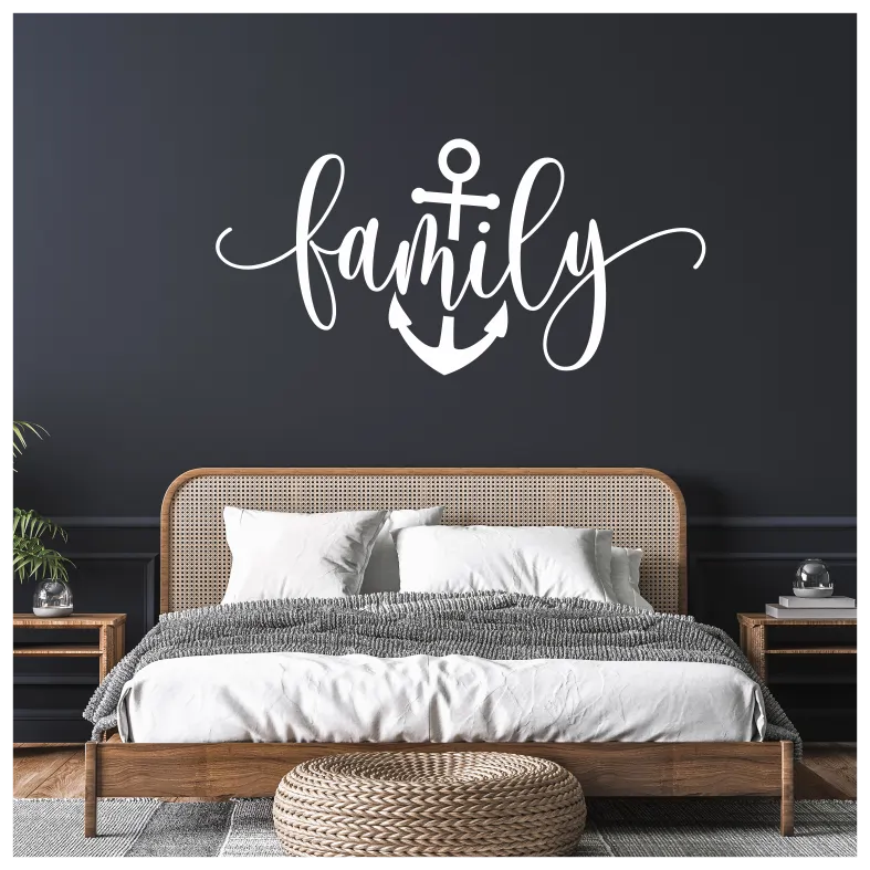 Family Anchor Quote Wall Sticker