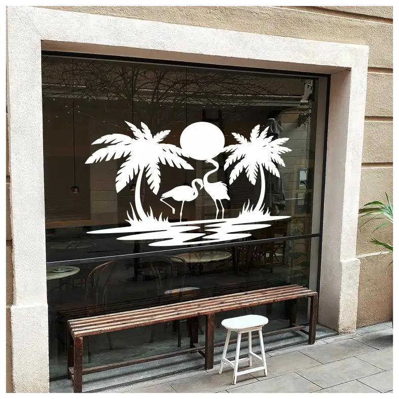 Flamingos Wildlife Wall Sticker