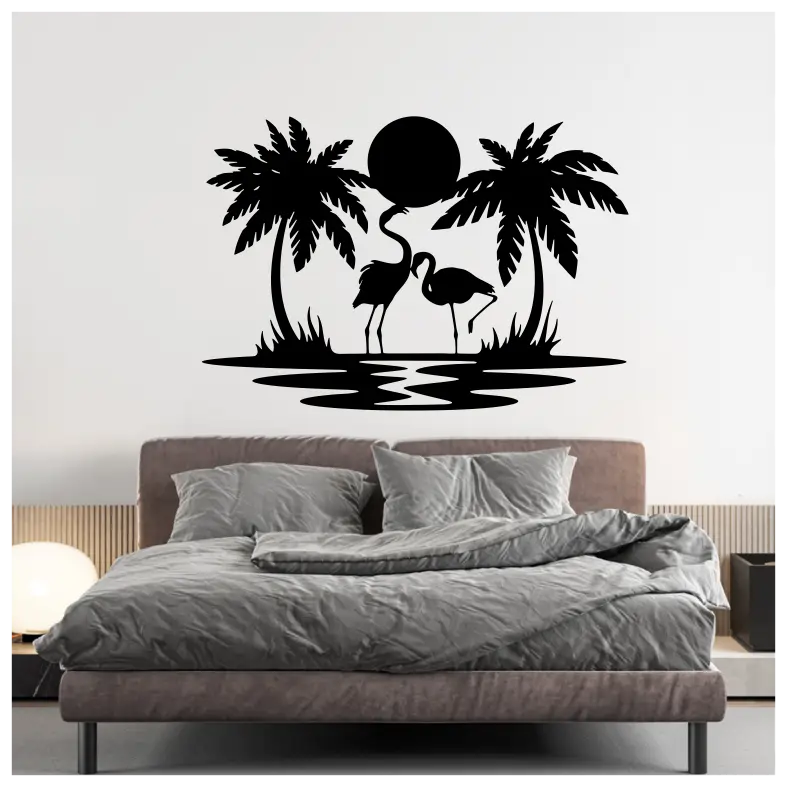 Flamingos Wildlife Wall Sticker