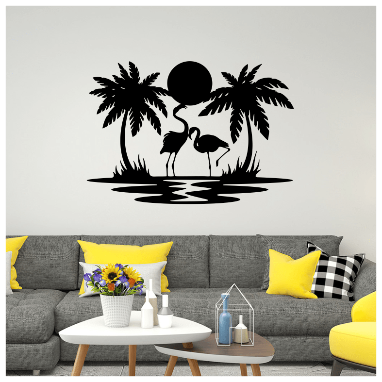 Flamingos Wildlife Nature Wall Sticker