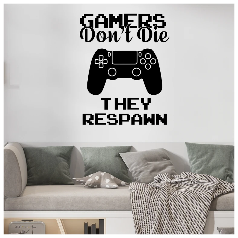 Gamers Don’t Die Wall Sticker