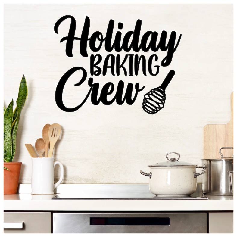 Holiday Baking Quote Wall Sticker