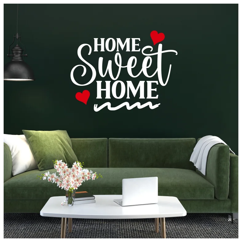 Home Sweet Home Quote Wall Sticker