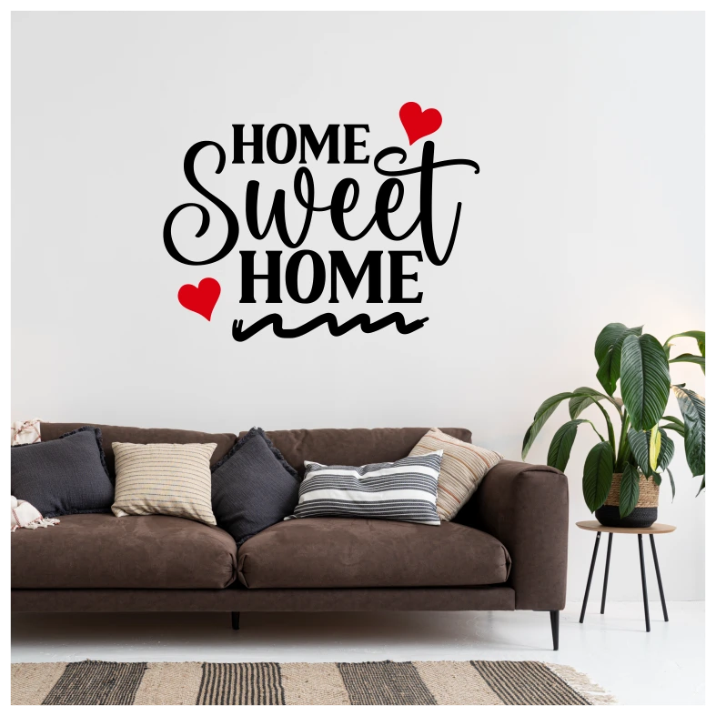 Home Sweet Home Quote Wall Sticker