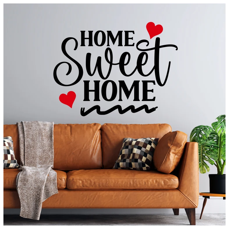 Home Sweet Home Quote Wall Sticker