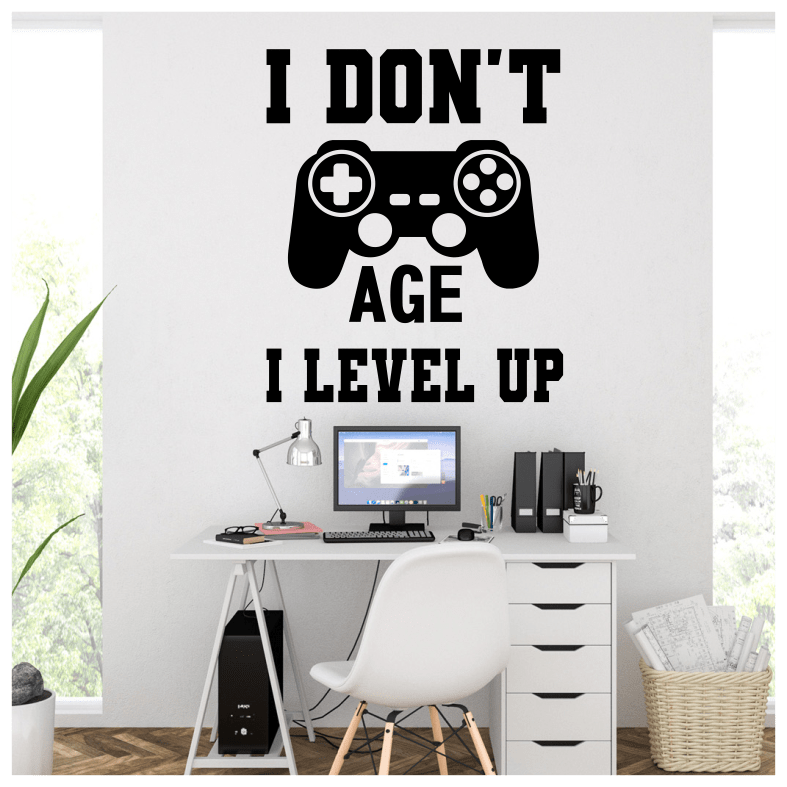 I Don’t Age Gaming Quote Wall Sticker