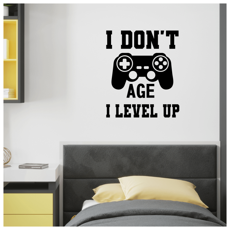 I Don’t Age Gaming Quote Wall Sticker