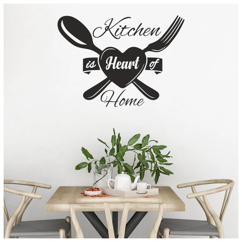 Kitchen is Heart Of Home Quote Wall Sticker