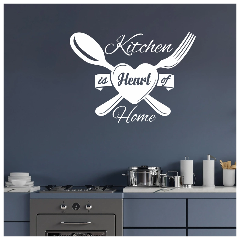 Kitchen is Heart Of Home Quote Wall Sticker