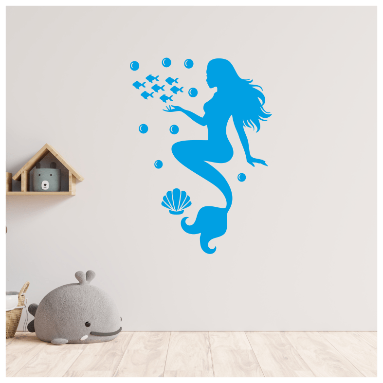 Mermaid SeaLife Fish Wall Sticker