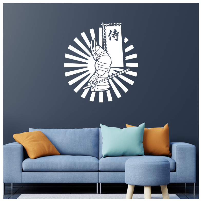 Samurai Japanese Warrior Wall Sticker