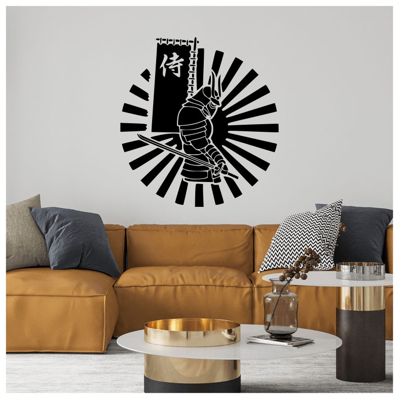 Samurai Japanese Warrior Wall Sticker