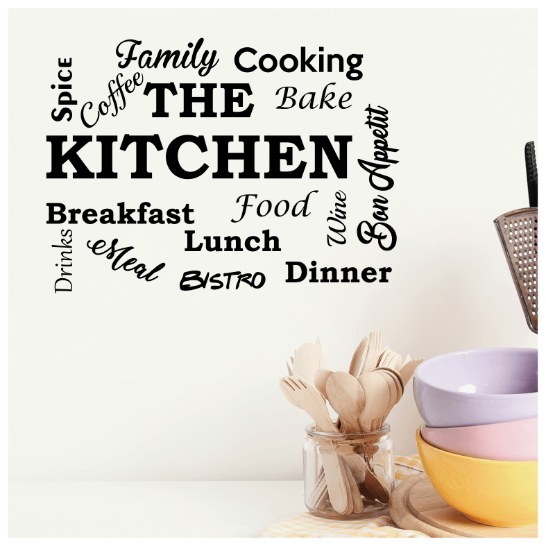 The Kitchen Quote Wall Sticker