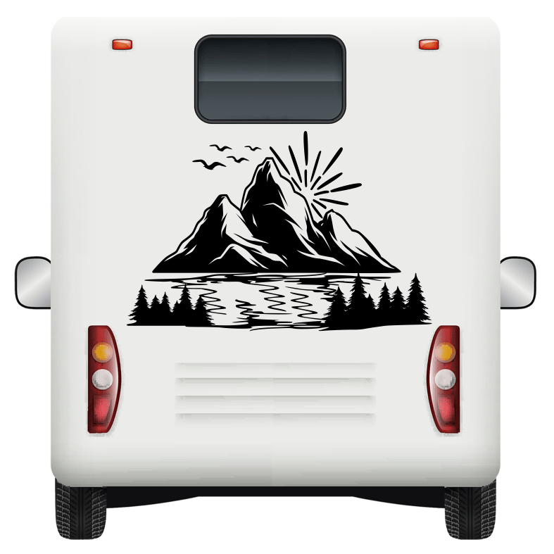 Mountains Forest Car Sticker Decal