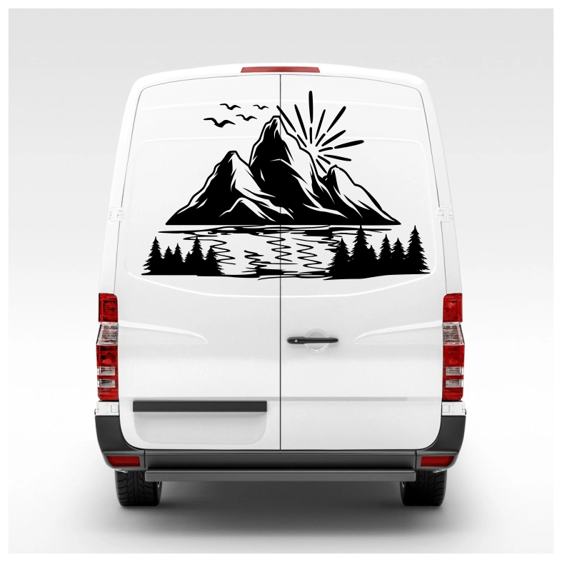 Mountains Forest Car Sticker Decal