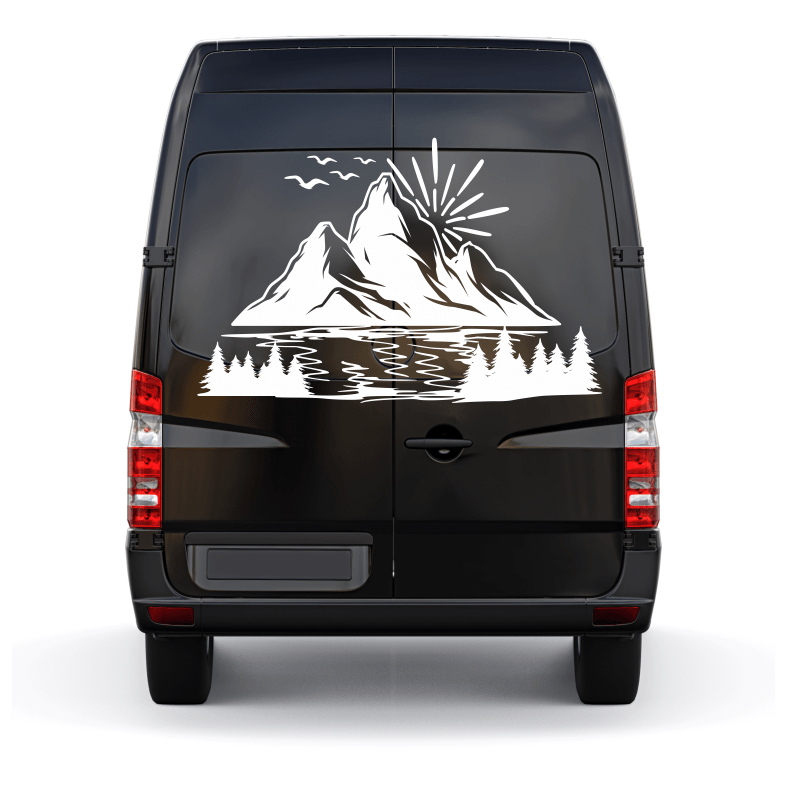 Mountains Forest Car Sticker Decal