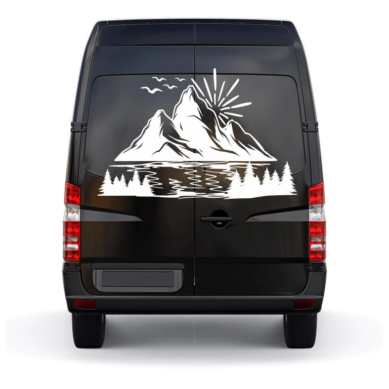Mountains Forest Car Sticker Decal