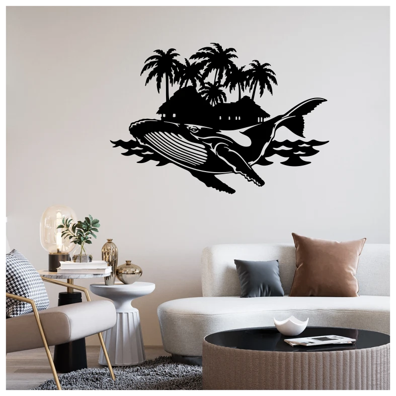 Whale Island Wall Sticker