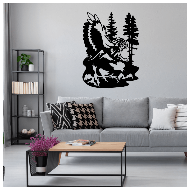 Wildlife Owl Forest Wall Sticker