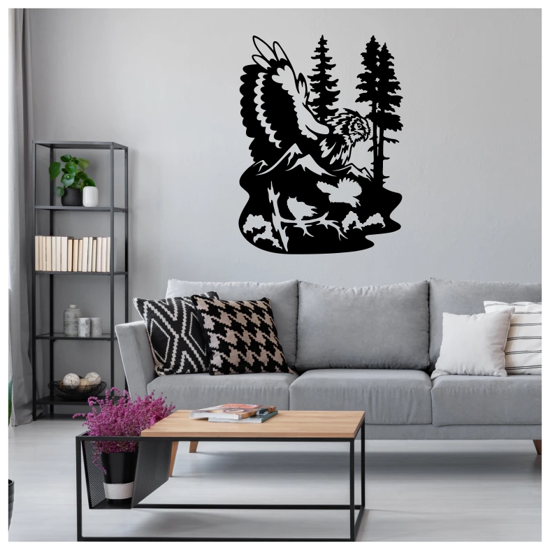 Wildlife Owl Forest Wall Sticker