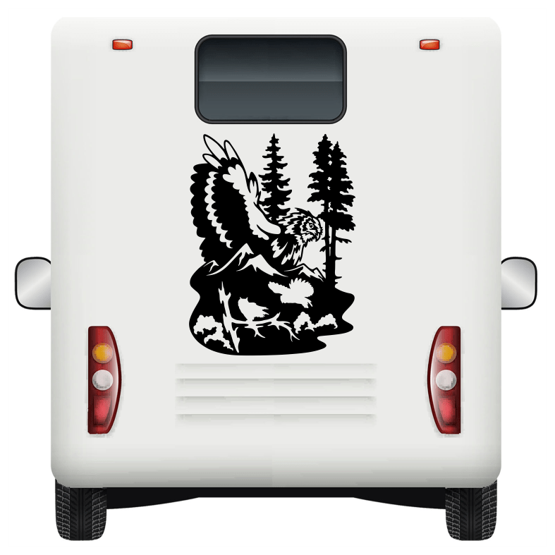 Wildlife Owl Forest Car Sticker Decal