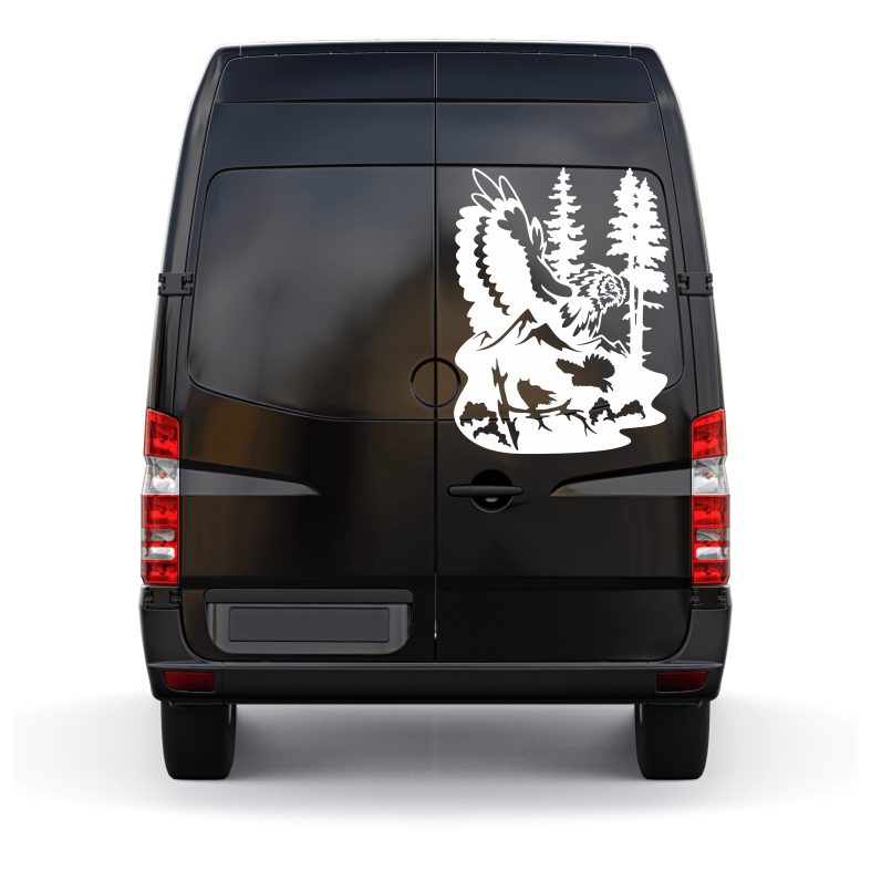 Wildlife Owl Forest Car Sticker Decal