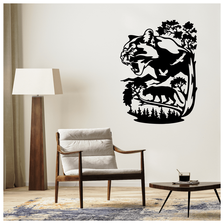 Wildlife Panther Forest Wall Sticker