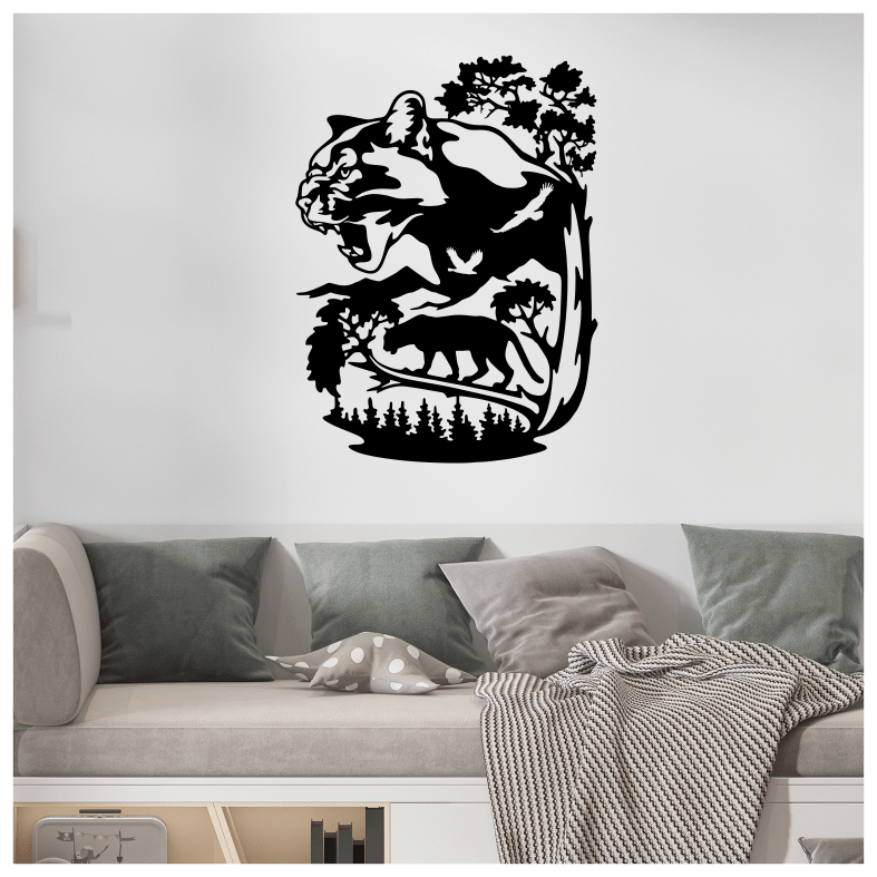 Wildlife Panther Forest Wall Sticker