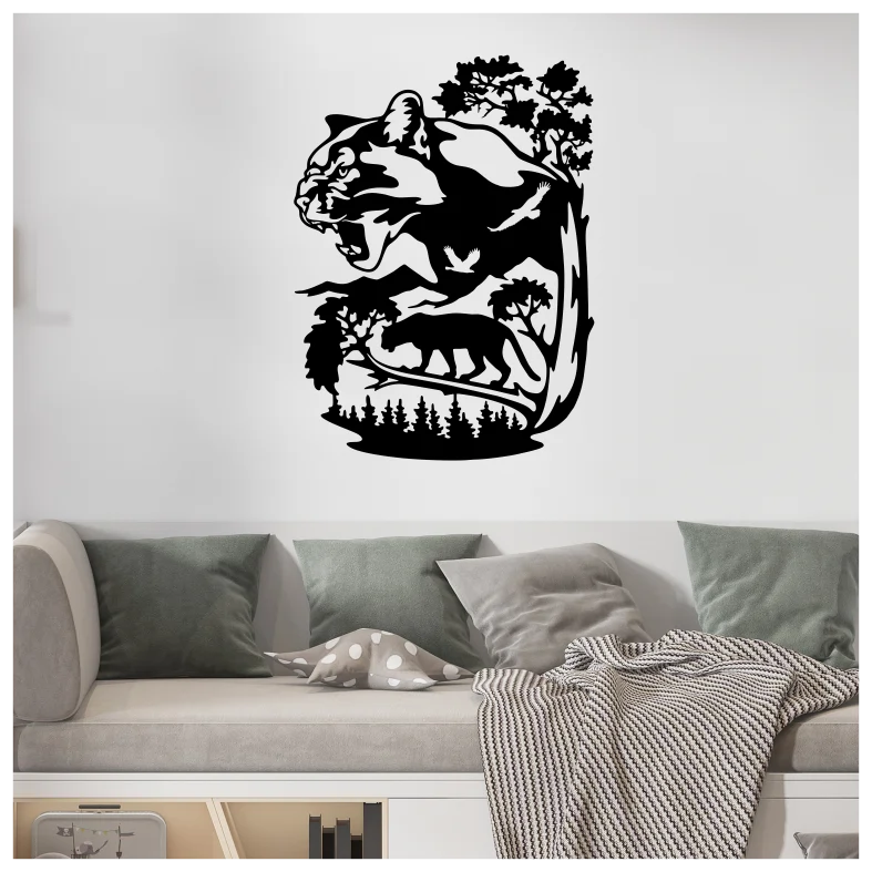 Wildlife Panther Forest Wall Sticker