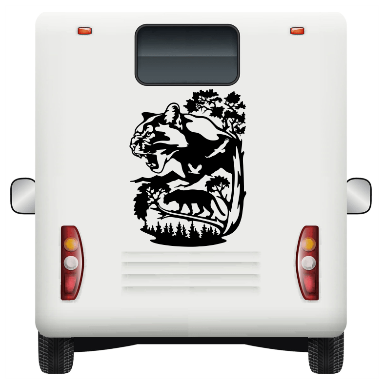 Wildlife Panther Car Sticker Decal