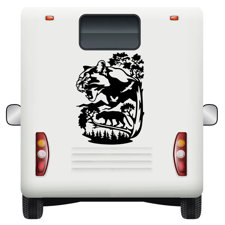 Wildlife Panther Car Sticker Decal