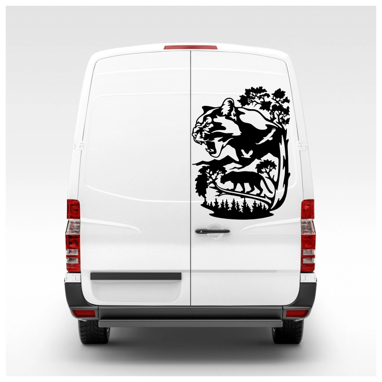 Wildlife Panther Car Sticker Decal